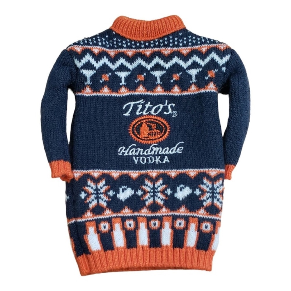 Tito’s Bottle Cover / Sweater Handmade Vodka with tag
